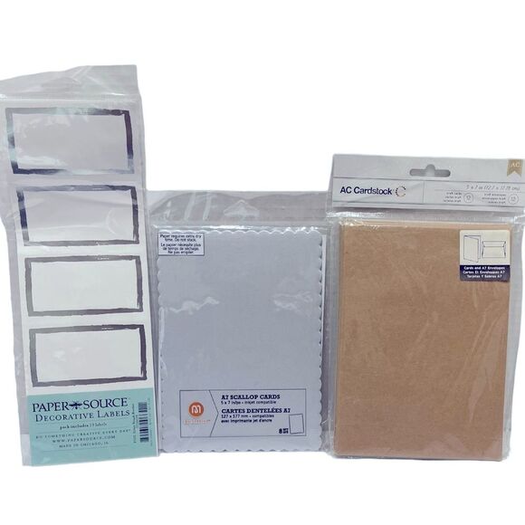 Decorative Silver Labels & Cardstock Bundle - Picture 1 of 6